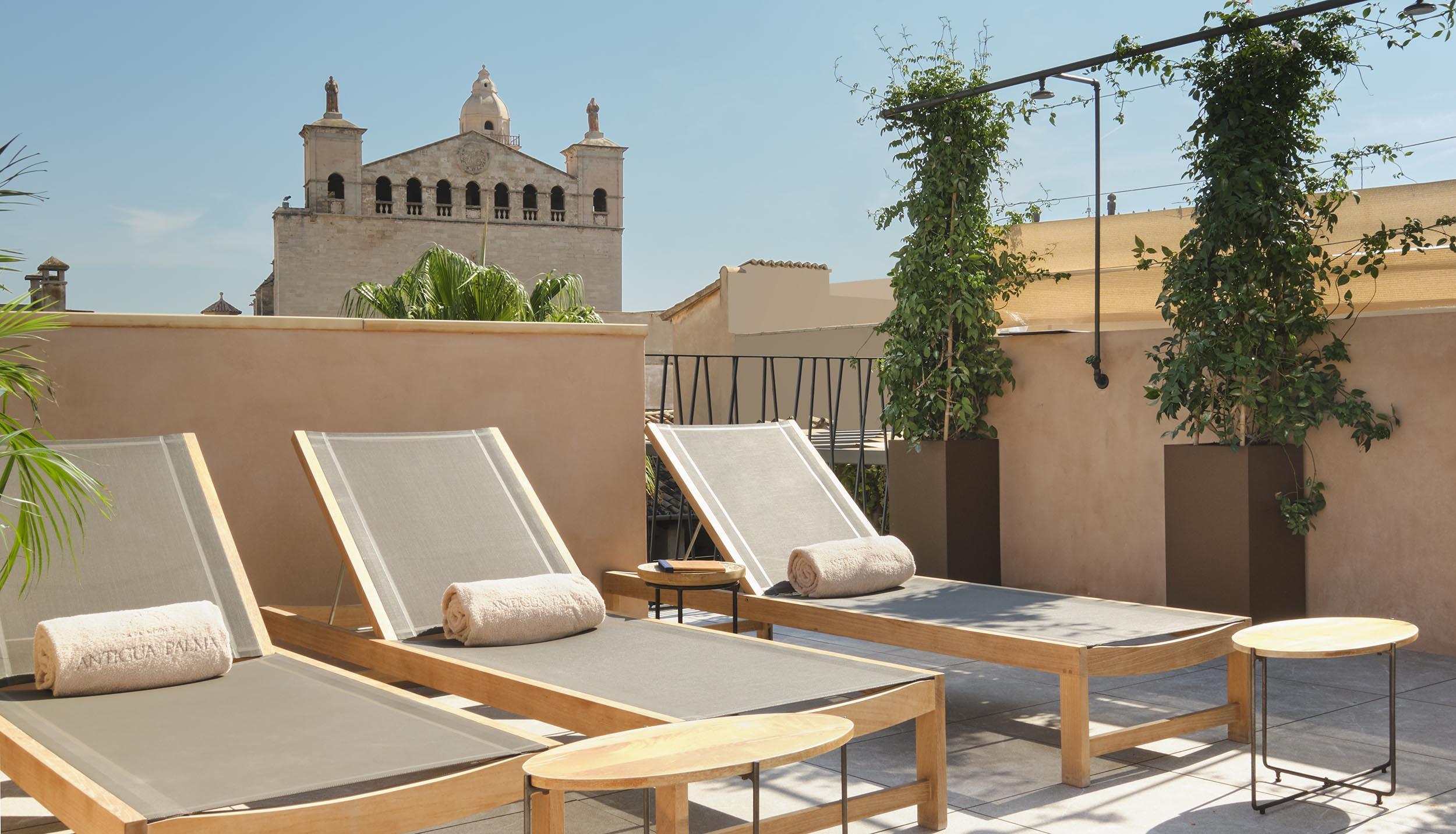 Hotel Antigua Palma - Casa Noble Exteriér fotografie Rooftop pool
