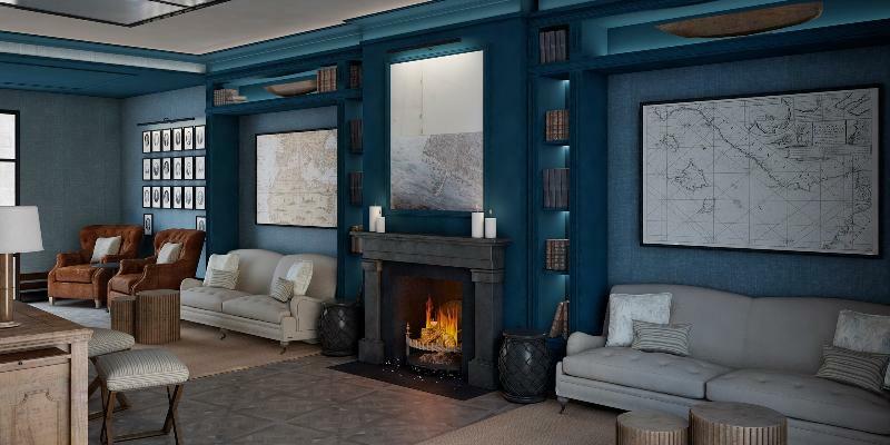 Hotel Antigua Palma - Casa Noble Exteriér fotografie A fireplace in a living room